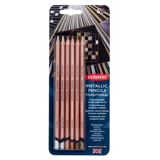 Derwent Traditional Metallic Pencils