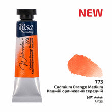 Load image into Gallery viewer, rosa-watercolour-10ml-tubes-Cadmium Orange Medium 773 (new)
