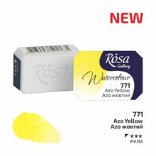 Load image into Gallery viewer, Rosa Full Pan Watercolours -Azo Yellow (new)