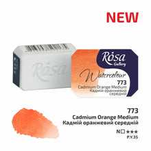 Load image into Gallery viewer, Rosa Full Pan Watercolours -Cadmium Orange Medium (new)