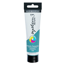 Load image into Gallery viewer, Daler Rowney System 3 Acrylic 59ml - Phthalo Turquoise -