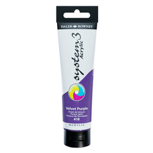 Load image into Gallery viewer, Daler Rowney System 3 Acrylic 59ml - Velvet Purple - Paint