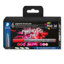 Load image into Gallery viewer, Staedtler Pigment Brush Pens sets of 6
