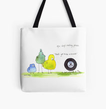 Load image into Gallery viewer, Tote Bags - Vinyl Resting Place Bag