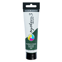 Load image into Gallery viewer, Daler Rowney System 3 Acrylic 150ml - Hooker’s Green - Paint
