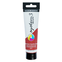 Load image into Gallery viewer, Daler Rowney System 3 Acrylic 150ml - Cadmium Scarlet Hue -
