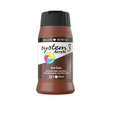 Load image into Gallery viewer, Daler Rowney System 3 Acrylic 500ml - Burnt Sienna - Paint