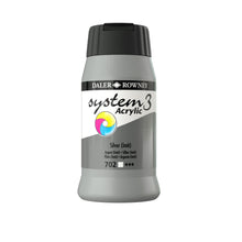 Load image into Gallery viewer, Daler Rowney System 3 Acrylic 500ml - Silver Imit - Paint
