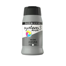 Load image into Gallery viewer, Daler Rowney System 3 Acrylic 500ml - Silver Imit - Paint