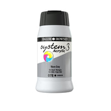 Load image into Gallery viewer, Daler Rowney System 3 Acrylic 500ml - Warm Grey - Paint