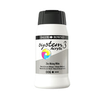 Load image into Gallery viewer, Daler Rowney System 3 Acrylic 500ml - Zinc Mixing White -
