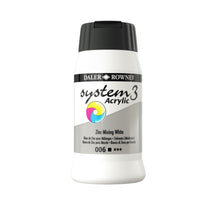 Load image into Gallery viewer, Daler Rowney System 3 Acrylic 500ml - Zinc Mixing White -