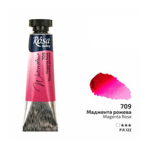 Load image into Gallery viewer, rosa-watercolour-10ml-tubes-Magenta Rose 709