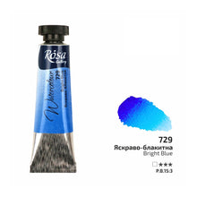 Load image into Gallery viewer, rosa-watercolour-10ml-tubes-Bright Blue 729