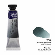 Load image into Gallery viewer, rosa-watercolour-10ml-tubes-Black Green 760