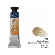 Load image into Gallery viewer, rosa-watercolour-10ml-tubes-Golden Brown 761 (new)