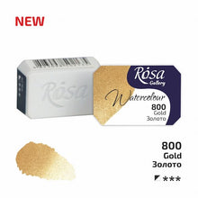 Load image into Gallery viewer, Rosa Full Pan Watercolours -Gold (New)