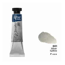 Load image into Gallery viewer, rosa-watercolour-10ml-tubes-Silver 801 (new)