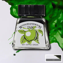 Load image into Gallery viewer, Winsor and Newton Drawing Ink - 14ml / Apple Green
