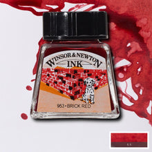Load image into Gallery viewer, Winsor and Newton Drawing Ink - 14ml / Brick Red
