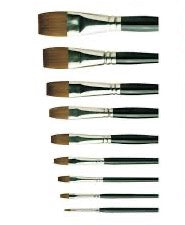 Pro Arte Connoisseur Flat Sable Blend Brushes