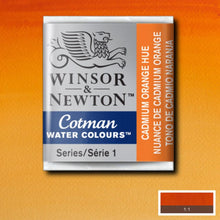 Load image into Gallery viewer, Cotman Watercolours - Cadmium Orange Hue / Half Pans