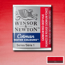 Load image into Gallery viewer, Cotman Watercolours - Cadmium Red Deep Hue / Half Pans