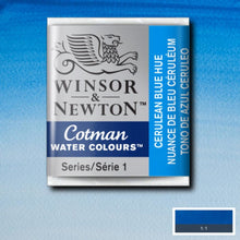 Load image into Gallery viewer, Cotman Watercolours - Cerulean Blue Hue / Half Pans