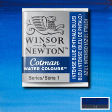 Load image into Gallery viewer, Cotman Watercolours - Intense Blue (Phthalo Blue) / Half
