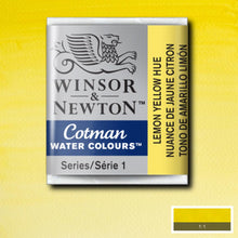 Load image into Gallery viewer, Cotman Watercolours - Lemon Yellow Hue / Half Pans