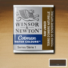 Load image into Gallery viewer, Cotman Watercolours - Raw Umber / Half Pans