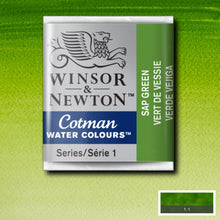 Load image into Gallery viewer, Cotman Watercolours - Sap Green / Half Pans
