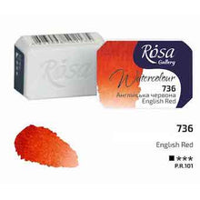Load image into Gallery viewer, Rosa Full Pan Watercolours - English Red
