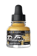 Load image into Gallery viewer, FW Pearlescent Acrylic Ink - 29.5ml / Autumn Gold
