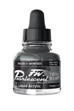 Load image into Gallery viewer, FW Pearlescent Acrylic Ink - 29.5ml / Black Pearl