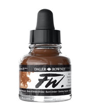 Load image into Gallery viewer, Daler Rowney FW Acrylic Ink - 29.5ml / Burnt Umber
