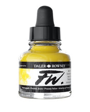 Load image into Gallery viewer, Daler Rowney FW Acrylic Ink - 29.5ml / Process Yellow
