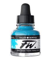 Load image into Gallery viewer, Daler Rowney FW Acrylic Ink - 29.5ml / Turquoise
