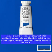 Load image into Gallery viewer, Winsor and Newton Designers Gouache - 14ml / Intense Blue

