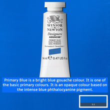 Load image into Gallery viewer, Winsor and Newton Designers Gouache - 14ml / Primary Blue