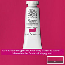 Load image into Gallery viewer, Winsor and Newton Designers Gouache - 14ml / Quinacridone Magenta