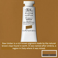 Load image into Gallery viewer, Winsor and Newton Designers Gouache - 14ml / Raw Umber
