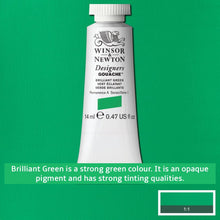 Load image into Gallery viewer, Winsor and Newton Designers Gouache - 14ml / Brilliant Green
