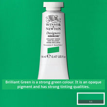 Load image into Gallery viewer, Winsor and Newton Designers Gouache - 14ml / Brilliant Green