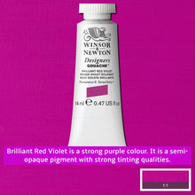 Load image into Gallery viewer, Winsor and Newton Designers Gouache - 14ml / Brilliant Red Violet