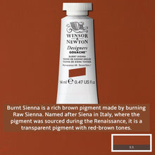 Load image into Gallery viewer, Winsor and Newton Designers Gouache - 14ml / Burnt Sienna