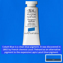 Load image into Gallery viewer, Winsor and Newton Designers Gouache - 14ml / Cobalt Blue