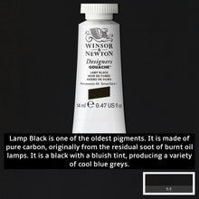 Load image into Gallery viewer, Winsor and Newton Designers Gouache - 14ml / Lamp Black