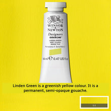 Load image into Gallery viewer, Winsor and Newton Designers Gouache - 14ml / Linden Green