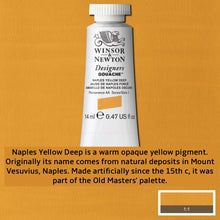 Load image into Gallery viewer, Winsor and Newton Designers Gouache - 14ml / Naples Yellow Deep
